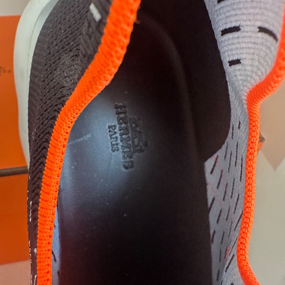 AUTHENTIC Hermès Men's Black Eclair Sneaker Size 40 - Picture 5 of 7